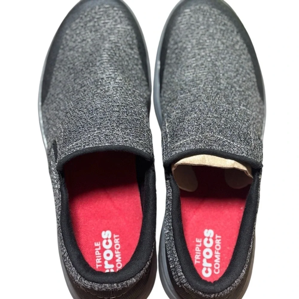 Crocs Kinsale Static Slip-on Shoes 'Grey White Size 9 - Picture 4 of 6